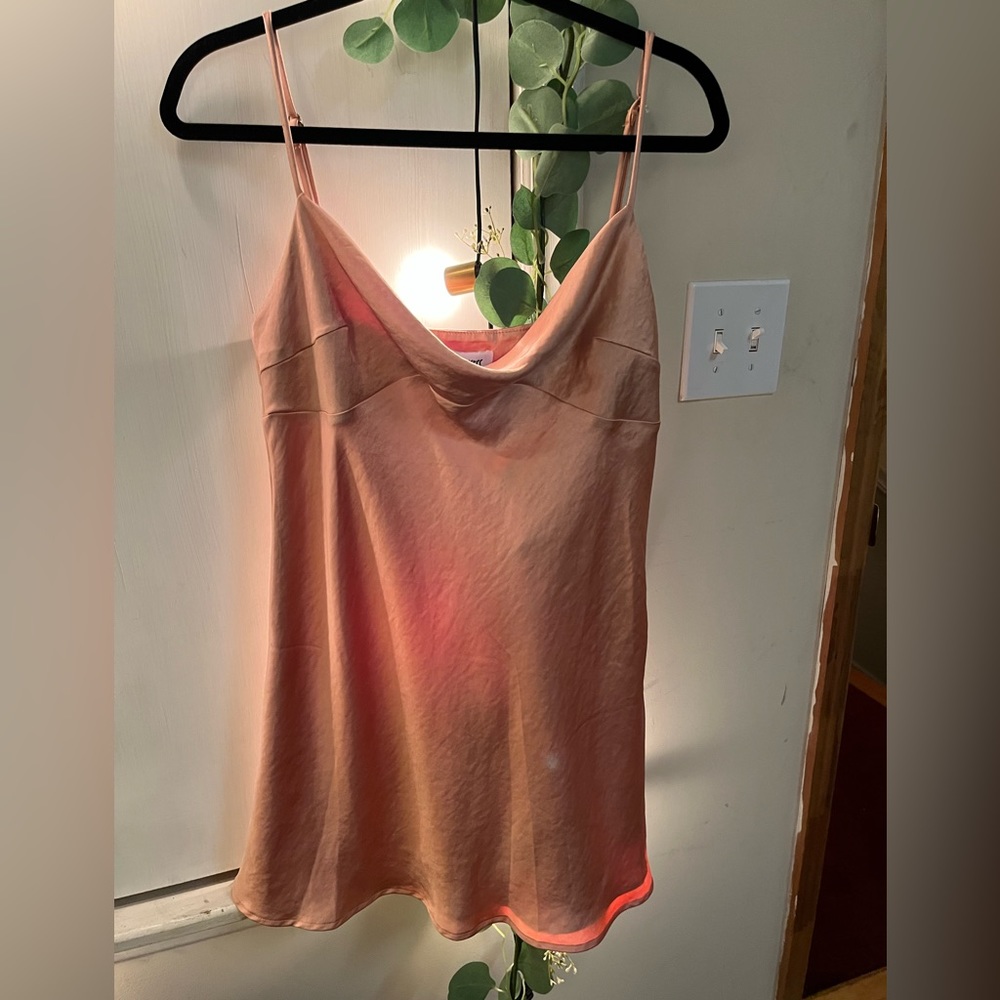 Princess polly mini dress - coral orange color size 12
